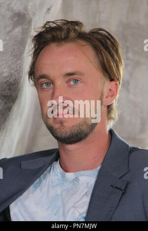 Tom Felton 04/06/2016 Il mondo di Wizarding di Harry Potter in Anteprima Media giorno tenutasi all'Universal Studios di Hollywood a Hollywood, CA Foto di Kazuki Hirata / HNW / PictureLux Foto Stock