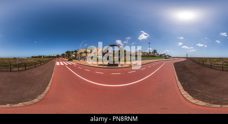 Visualizzazione panoramica a 360 gradi di Morro Jable, arte, AV. del Saladar, Fuerteventura