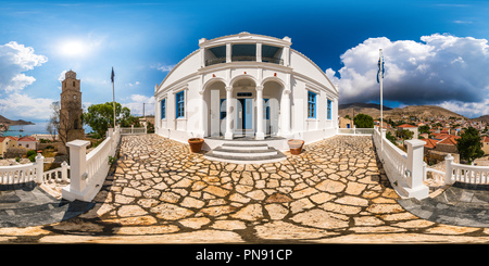 Visualizzazione panoramica a 360 gradi di Villa sull'isola di Chalki, Rodi