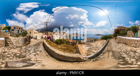 Visualizzazione panoramica a 360 gradi di Appartamenti sull'isola di Chalki, Rodi