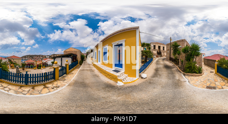 Visualizzazione panoramica a 360 gradi di Le strade dell'isola di Chalki, Rodi