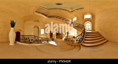 Visualizzazione panoramica a 360 gradi di Escalier Mairie de Caen - Calvados (14) p.