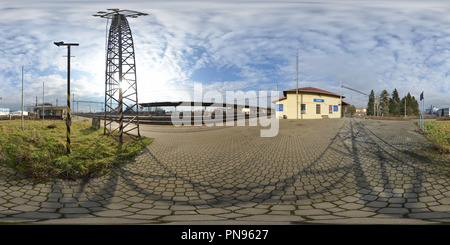 Visualizzazione panoramica a 360 gradi di Vlakové nádraží Hulín