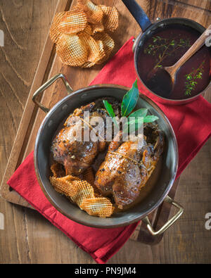 Arrosto di gallo cedrone. Gioco bird Food UK Foto Stock