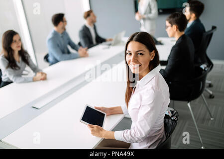 Il gruppo di architetti che lavorano sul nuovo progetto Foto Stock