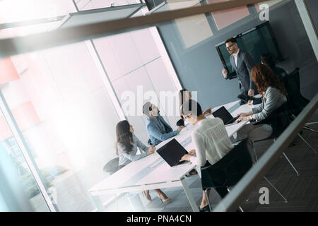 Il gruppo di architetti che lavorano sul nuovo progetto Foto Stock