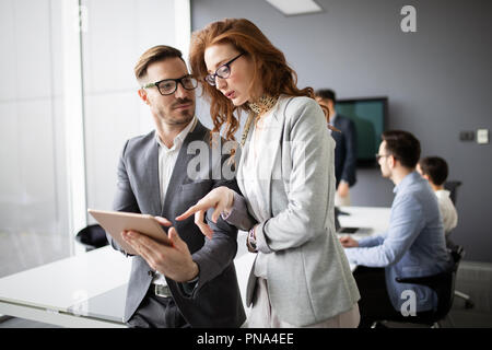 Il gruppo di architetti che lavorano sul nuovo progetto Foto Stock