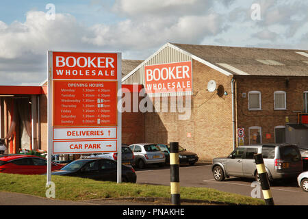 Booker magazzino all'ingrosso Chelmsford Essex Inghilterra Foto Stock