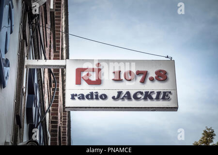 Radio 107,8 Jackie studios in Tolworth, Kingston upon Thames, Regno Unito Foto Stock