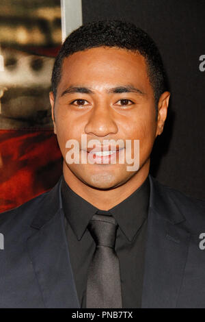 Beulah Koale alla premiere di DreamWorks Pictures e Universal Pictures' 'Grazie per il vostro servizio" tenutasi presso il Regal L.A. Live Theatre di Los Angeles, CA, 23 ottobre 2017. Foto di Giuseppe Martinez / PictureLux Foto Stock