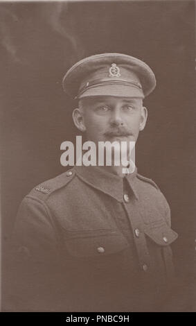 * Vintage Blackpool fotografia di un WW1 soldato da Royal Army Medical Corps (RAMC) Foto Stock