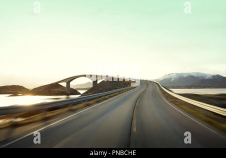 Atlantic Road in Norvegia Foto Stock