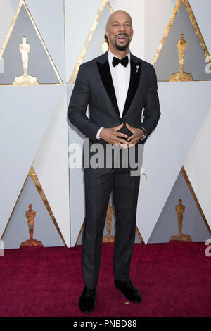 Arriva comune sul tappeto rosso del novantesimo Oscar® al Dolby® Theatre in Hollywood, CA domenica 4 marzo 2018. Riferimento al file # 33546 132PLX per solo uso editoriale - Tutti i diritti riservati Foto Stock