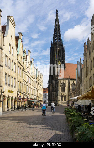 Mercato Prinzipal, Münster, Münsterland, Renania settentrionale-Vestfalia, Germania, Europa Foto Stock