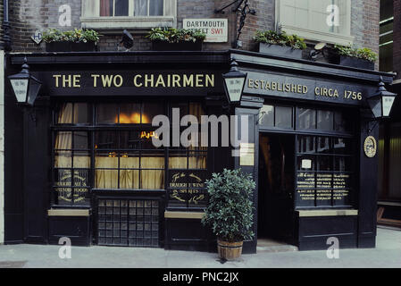 I due presidenti pub, Westminster, Londra, Inghilterra, Regno Unito. Circa ottanta Foto Stock