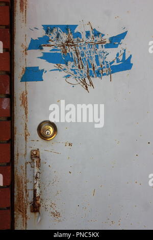 Affitti di proprietà commerciale in totale disriparazione. Foto Stock