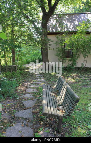 Grosse Pointe Faro e Evanston storica società edifici che si trovano sul lago Michigan lago proprietà. Foto Stock