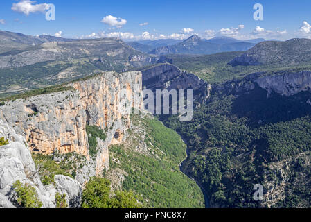 Gorges du Verdon / Verdon Gorge canyon, Alpes-de-Haute-Provence, Provence-Alpes-Côte d'Azur, in Francia Foto Stock