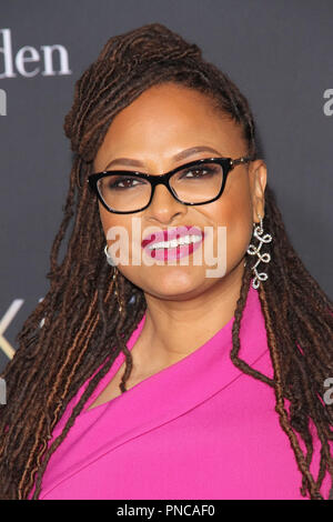 Ava DuVernay presso la Premiere mondiale di Disney's "una grinza nel tempo" tenutasi presso la leva TCL Teatro Cinese a Hollywood, CA, 26 febbraio 2018. Foto di Giuseppe Martinez / PictureLux Foto Stock