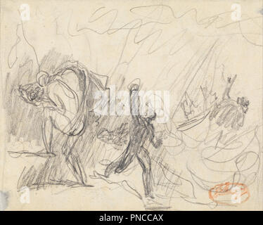 *** Composizione Studio 20. Disegno. Grafite su carta. Autore: George Romney. Foto Stock