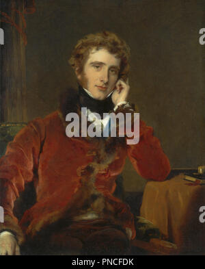 George James Welbore Agar-Ellis, successivamente primo signore di Dover. Data/Periodo: 1823 al 1824. La pittura. Olio su tela. Altezza: 1.108 mm (43.62 in); larghezza: 933 mm (36.73 in). Autore: Thomas Lawrence. Foto Stock