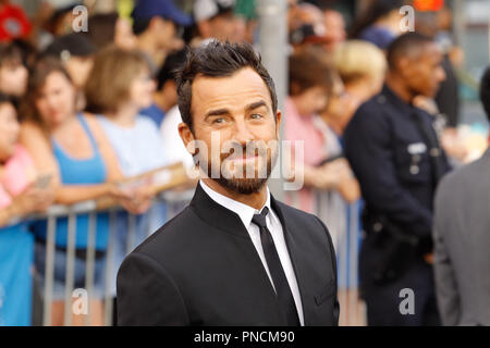 Justin Theroux alla premiere di Lionsgate 'La spia che mi oggetto di dumping" tenutasi presso il villaggio di Fox Theatre di Westwood, CA, 25 luglio 2018. Foto di Giuseppe Martinez / PictureLux Foto Stock