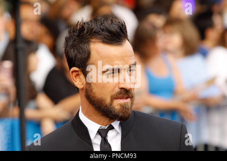 Justin Theroux alla premiere di Lionsgate 'La spia che mi oggetto di dumping" tenutasi presso il villaggio di Fox Theatre di Westwood, CA, 25 luglio 2018. Foto di Giuseppe Martinez / PictureLux Foto Stock