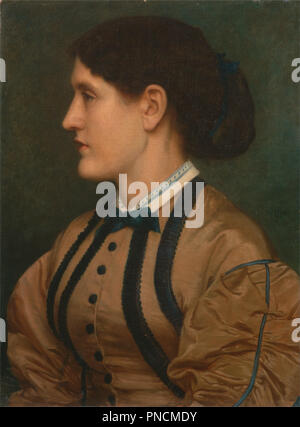 Eliza Eastlake. Data/Periodo: 1864. La pittura. Olio su tela. Altezza: 435 mm (17.12 in); larghezza: 330 mm (12.99 in). Autore: Edward POYNTER. Foto Stock