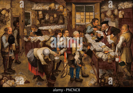 L'esattoria. Data/Periodo: ca. 1615. La pittura. Olio su pannello. Altezza: 74,5 cm (29,3 in); larghezza: 106,5 cm (41,9 in). Autore: Brueghel il Giovane, Pieter. BRUEGHEL, PIETER il giovane. Foto Stock