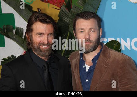 Sharlto Copley, Joel Edgerton 03/06/2018 La prima mondiale di "Gringo" tenutosi a L.A. Live Regal Cinemas a Los Angeles, CA Foto di Izumi Hasegawa / HNW / PictureLux Foto Stock