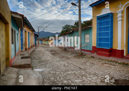 Per girovagare per le strade colorate di Trinidad, Cuba Foto Stock