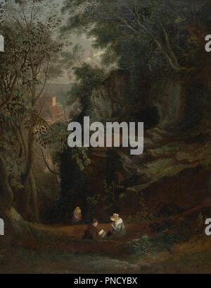 Il paesaggio nei pressi di Clifton. Data/Periodo: 1822 al 1823. La pittura. Olio su tela. Altezza: 914 mm (35.98 in); larghezza: 711 mm (27,99 in). Autore: Francesco Danby. Foto Stock