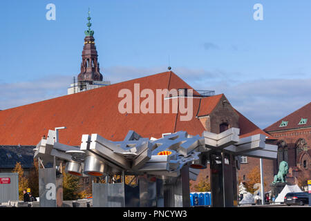 Città scultura frattale da Elisabeth Toubro, Søren Kierkegaards Plads, København Copenaghen, Danimarca Foto Stock