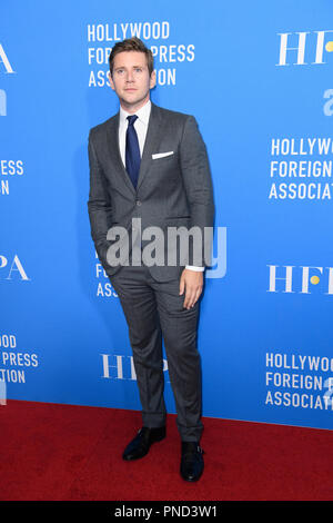 Beverly Hills, CA. Agosto 9, 2018 Hollywood Foreign Press Association presenta sussidi annuali banchetto giovedì notte da il Beverly Hilton. La HFPA presenterà più di $3,25 milioni di euro in donazioni per non-profit-intrattenimento relative organizzazioni e programmi di borse di studio. Nella foto: Allen Leech Foto Stock