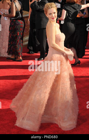 Drew Barrymore al 61st annuale di Primetime Emmy Awards - Gli arrivi presso il Nokia Theatre di Los Angeles, CA il 20 settembre 2009. Foto di: PRPP / PictureLux Riferimento File # Drew Barrymore 3PRPP per solo uso editoriale - Tutti i diritti riservati Foto Stock