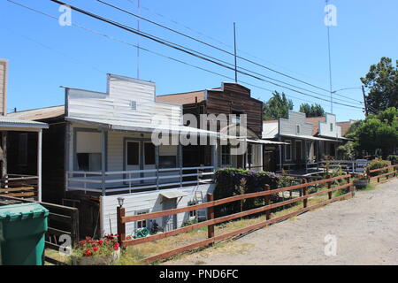 Argine edifici, Locke, California Foto Stock