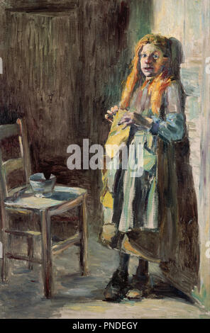 Ragazza di Bréhat. Data/Periodo: 1891. La pittura. In tela. Altezza: 806 mm (31.73 in); larghezza: 540 mm (21.25 in). Autore: KURODA SEIKI. Foto Stock