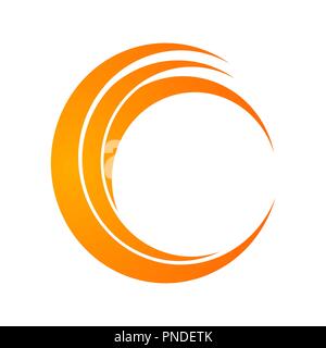 Isolato astratto logo decorativo set, elemento di design modello su sfondo bianco Illustrazione Vettoriale