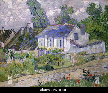 Case a Auvers / Case a Auvers. Data/Periodo: Auvers-sur-Oise, Giugno 1890. La pittura. Olio su tela. Altezza: 61 cm (24 in); larghezza: 73 cm (28.7 in.). Autore: Vincent van Gogh. Foto Stock