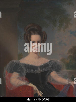 Elizabeth Howard. Data/Periodo: ca. 1835. La pittura. Olio su cartoni. Altezza: 248 mm (9,76 in); larghezza: 197 mm (7,75 in). Autore: Thomas Phillips. Foto Stock