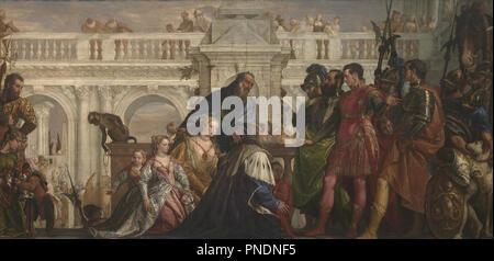 La famiglia di Dario prima di Alexander. Data/Periodo: 1565. La pittura. Olio su tela. Altezza: 236.2 cm (92,9 in); larghezza: 474.9 cm (15,5 ft). Autore: Paolo Veronese. VERONESE, Paolo. Foto Stock