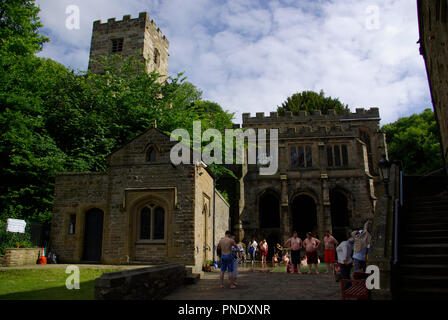 St Winefride`s Well, Holywell, Galles del nord, Regno Unito, Foto Stock