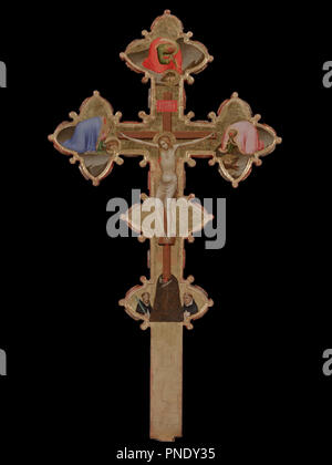 Portatile, a doppia faccia trasversale (verso). Data/Periodo: 1335 - 1340. Tempera su pannello. Altezza: 58.90 mm (2.31 in); larghezza: 33 mm (1,29 in). Autore: Bernardo Daddi. DADDI, Bernardo. Foto Stock