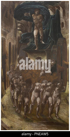 La vettura di amore, o di amore è Wayfaring. Data/Periodo: del XIX secolo. Disegno. Pastello, disegno spazzola e carbone pastello, disegno spazzola e carbone. Altezza: 3,391 mm (11.12 ft); Larghezza: 2.112 mm (83.14 in). Autore: Edward Burne-Jones. Foto Stock