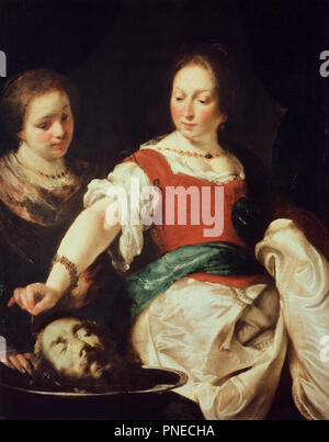 Salome. Data/Periodo: dopo il 1630. La pittura. Olio su tela. Altezza: 124 cm (48,8 in); larghezza: 94 cm (37 in). Autore: Bernardo Strozzi. Foto Stock