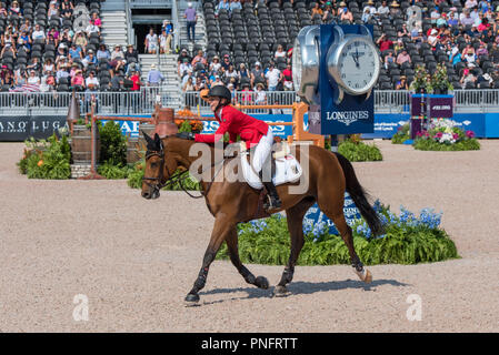 Molla del mulino, NC. 20 set 2018. FEI WEG Tryon 2018 Prosegue con i salti e le gare di salto con l. Foto Stock