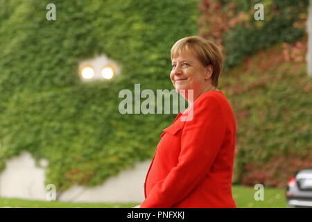 Berlino, Germania. Il 21 settembre 2018. La germania,09/21/2018, Berlino, Cancelliere Merkel. Il cancelliere tedesco Angela Merkel riceve Presidente ceca Miloš Zeman presso la Cancelleria federale su Venerdì, 21 settembre. Credito: SAO colpito/Alamy Live News Foto Stock