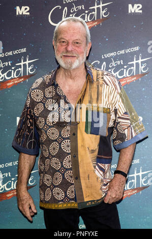 Terry Gilliam frequentando "l'uomo che ha ucciso Don Chisciotte' photocall presso Hotel Bernini il 21 settembre 2018 a Roma, Italia. Foto Stock