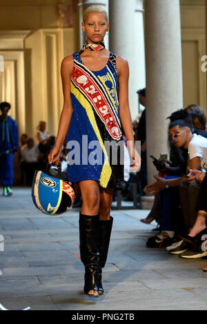 Milano, Italia. Il 22 settembre, 2018. Iceberg Fashion Show Credit: Indipendente Agenzia fotografica/Alamy Live News Foto Stock
