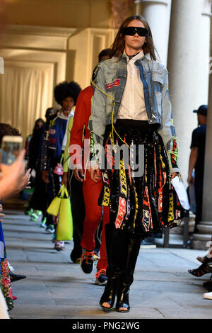 Milano, Italia. Il 22 settembre, 2018. Iceberg Fashion Show Credit: Indipendente Agenzia fotografica/Alamy Live News Foto Stock